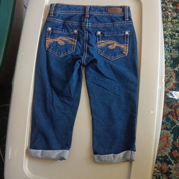 Justice cuffed capri denim pants - Picture 3 of 3